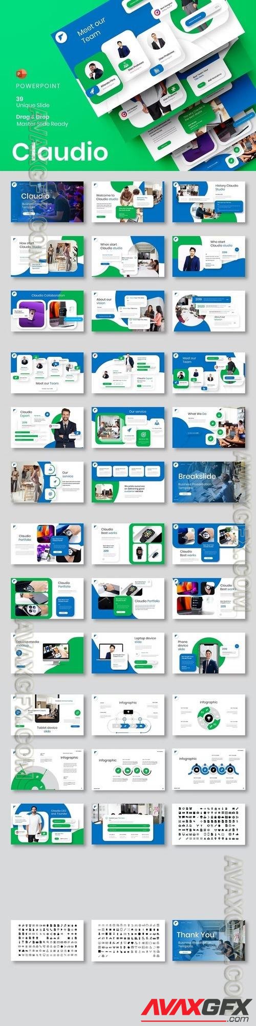 Claudio - Business PowerPoint Template