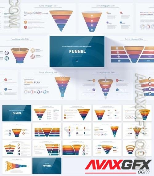 Funnel - PowerPoint Infographics Slides