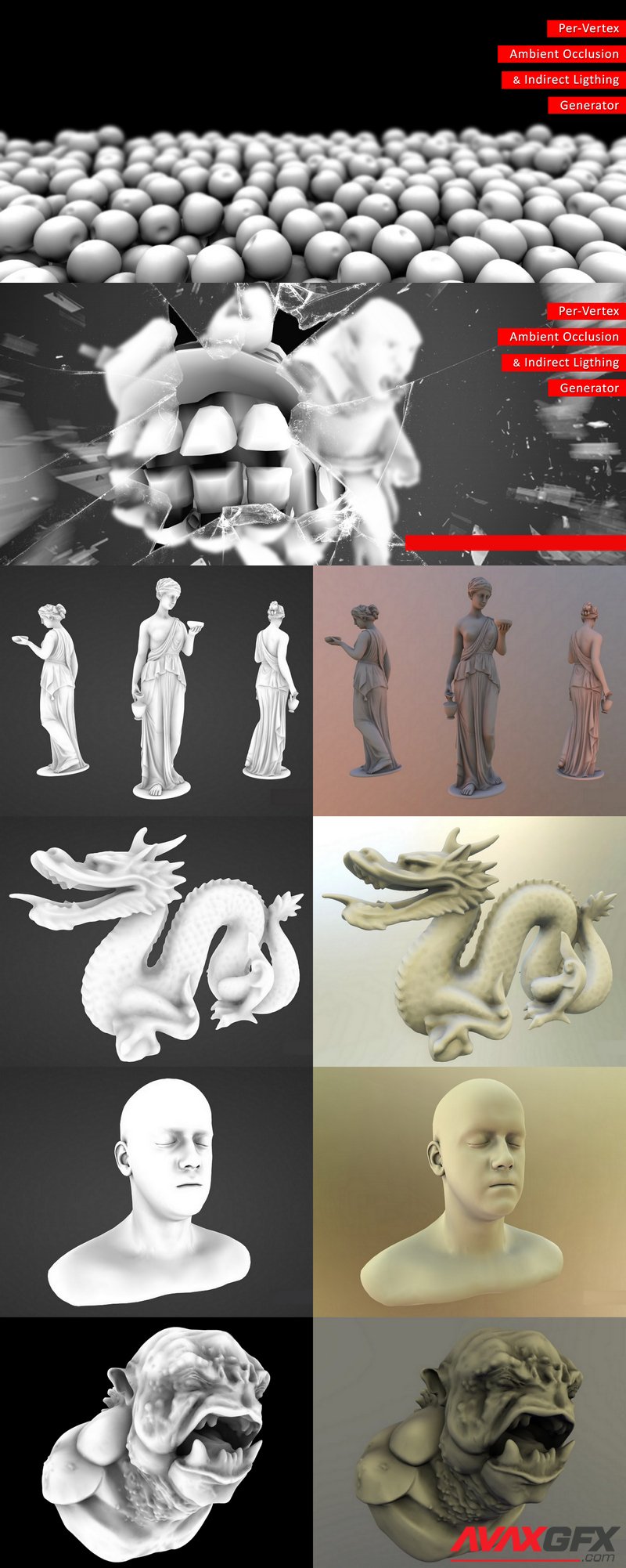 Per-Vertex Ambient Occlusion And Indirect Lighting Generator