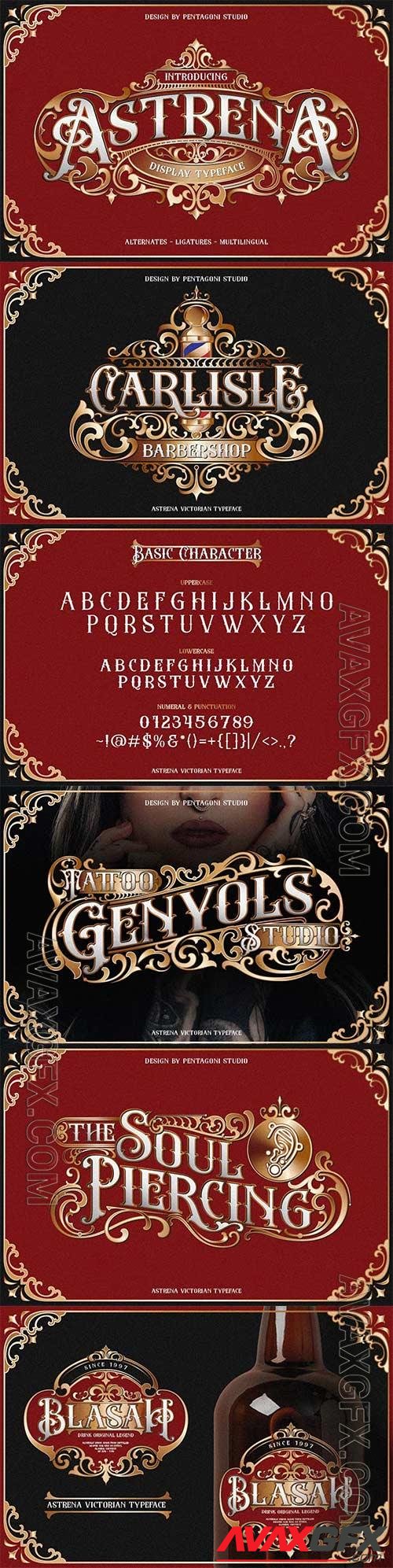Astrena Display Typeface OTF