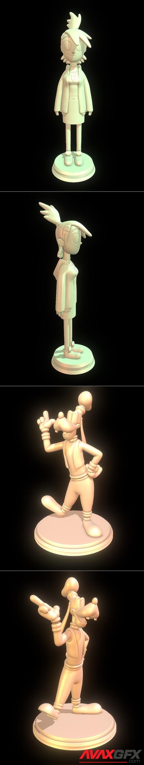 Frankie Foster and Goofy – 3D Print