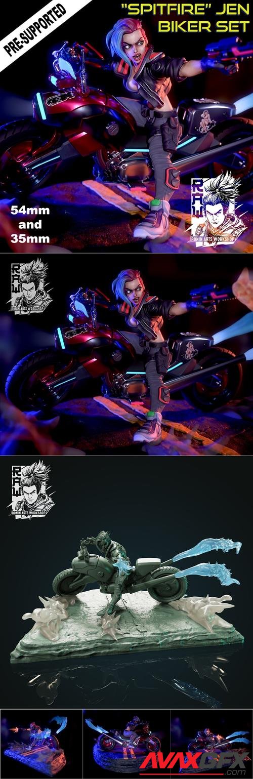 Ronin Arts Workshop - Spitfire Jen Biker – 3D Print