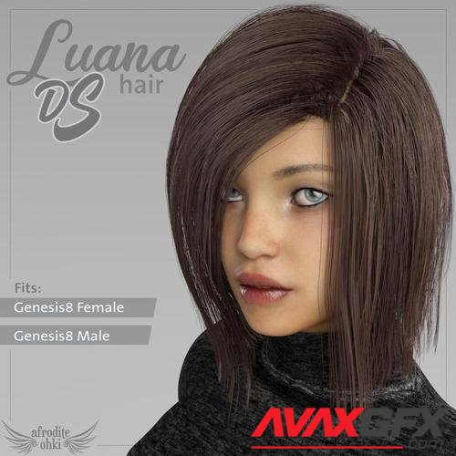 Luana Hair DS for Genesis8