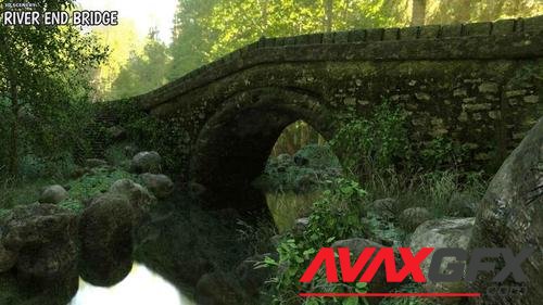 3d Scenery: River End Bridge