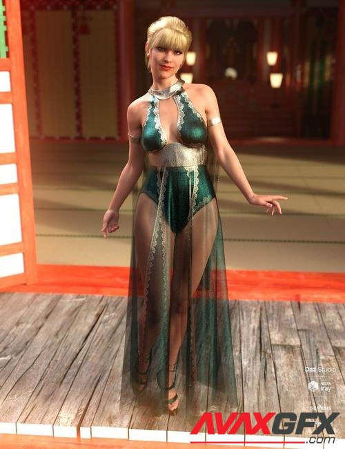 dForce Athiri Dress Set for Genesis 8 Female(s)