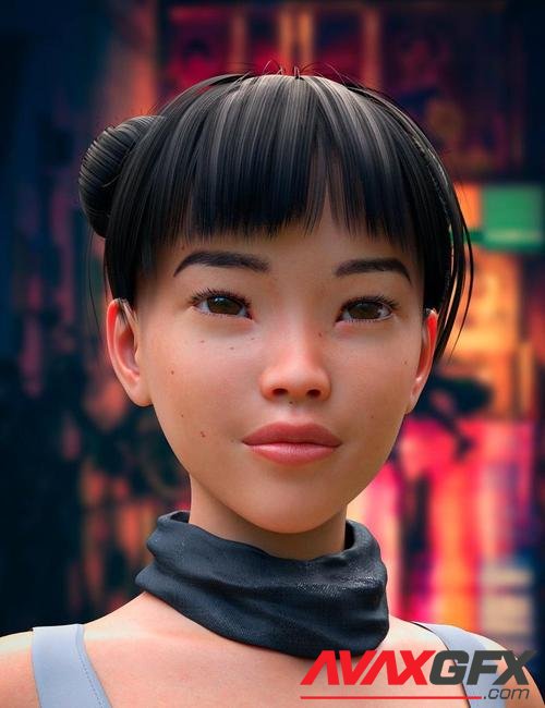 M3D Kira Hair for Genesis 8 and 8.1 Females