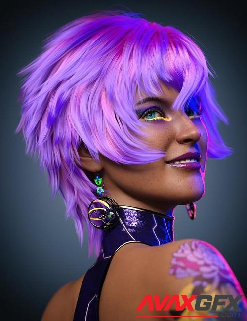 Lala Hair for Genesis 8 and 8.1 Females