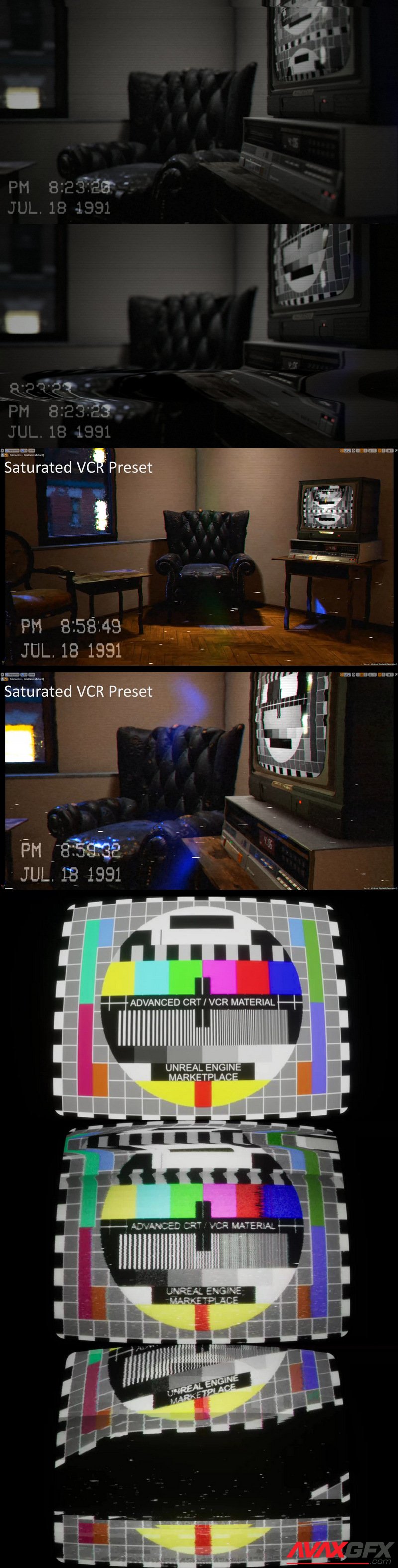 Animated CRT TV - VCR Effects