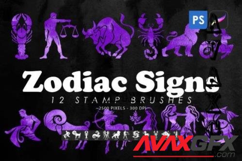 Zodiac Signs Stamp Brushes