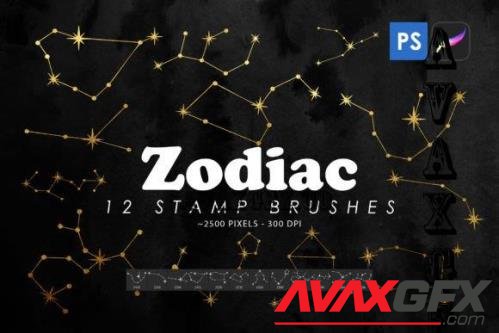 Zodiac Constellations Stamp Brushes