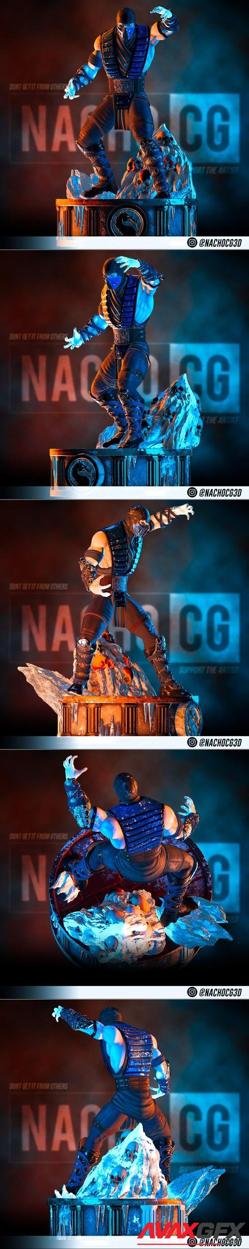 Nacho CG - Sub Zero from MK – 3D Print