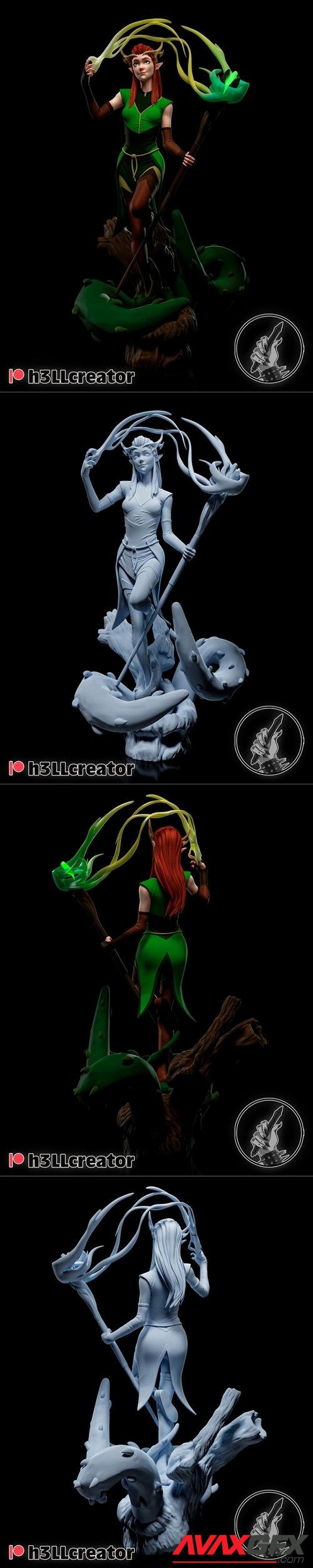 h3LL Creator - Keyleth and Bust – 3D Print
