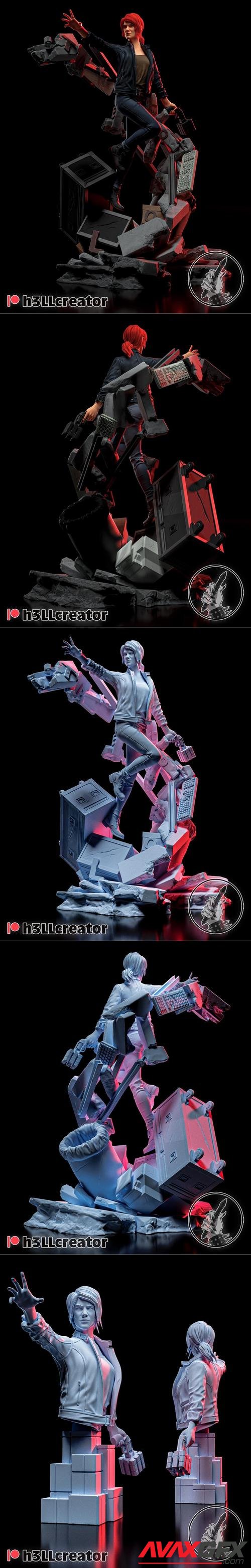 h3LL Creator - Jesse Faden and Bust – 3D Print