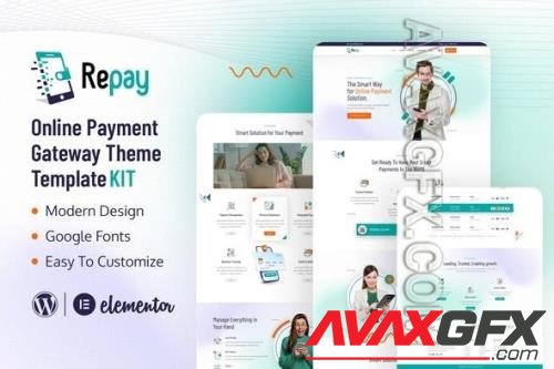 ThemeForest - Repay Payment Gateway Elementor Template Kit/40384814