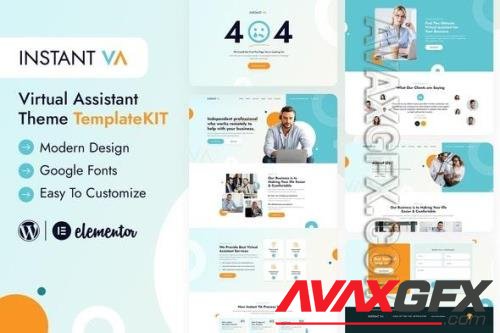 ThemeForest - Instant VA - Virtual Assistant Elementor Template Kit/40308230