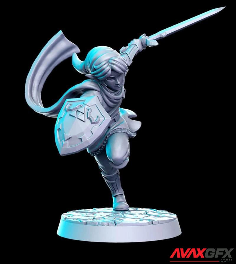 Finn (Elven Adventurer) - 3D Print Model