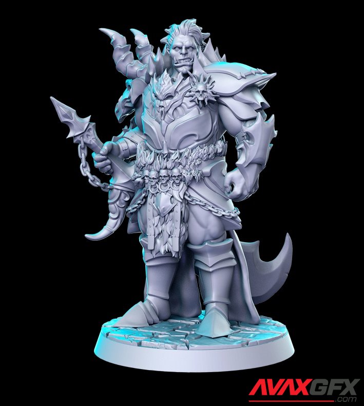 Grathuul (Halforc Dragon-Assassin) - 3D Print Model