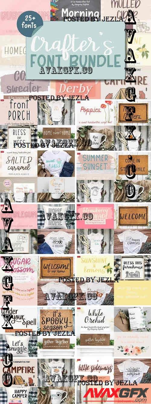 Crafter's Handwritten Font Bundle - 7580667