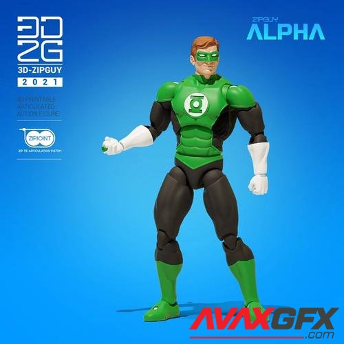 Emerald Guy Action Figure – 3D Print