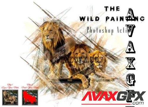 The Wild Painting Photoshop Action - 10320676