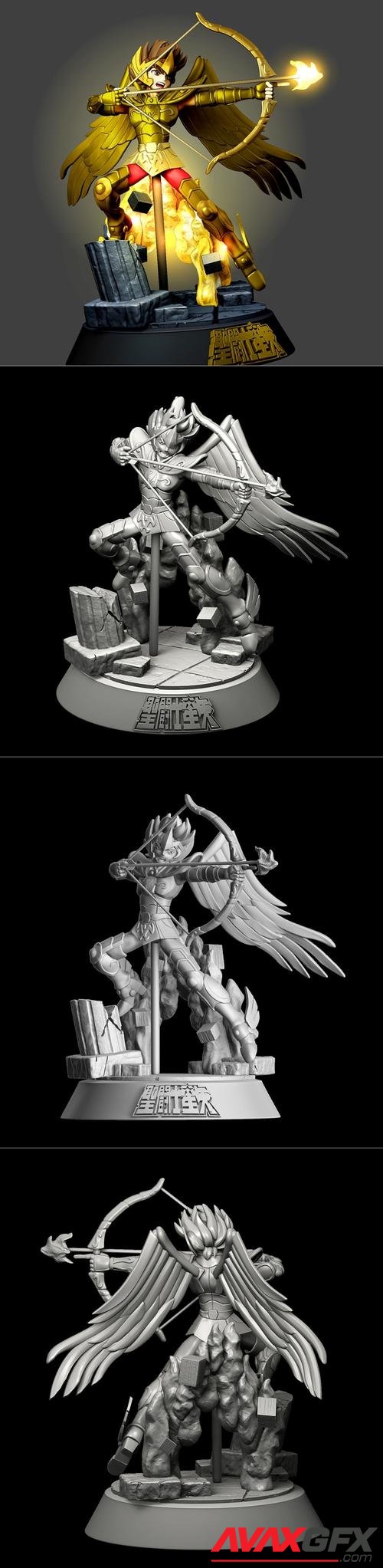 Sagittarius Seiya From Saint Seiya – 3D Print