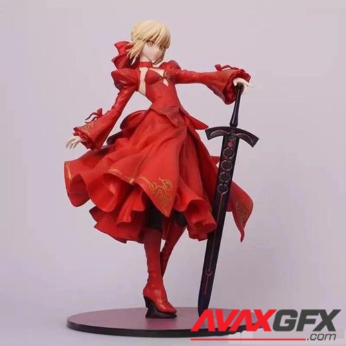 Saber Dress Red Fate – 3D Print