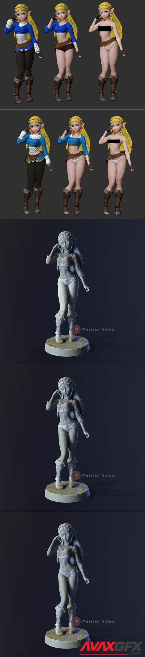 Princess Zelda – 3D Print