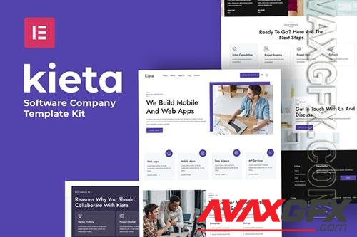 ThemeForest - Kieta - App & Software Agency Elementor Template Kit/34212144