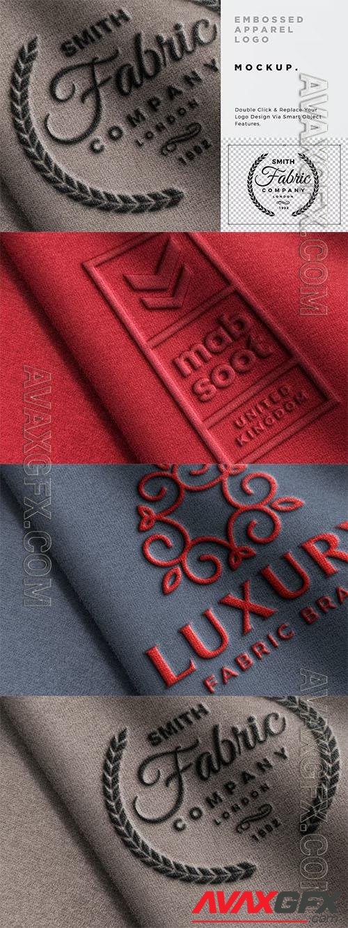 Embossed Fabric Logo Mockup