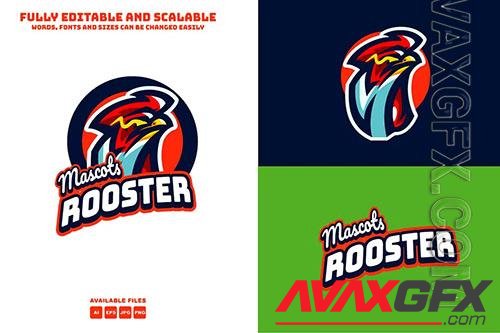 Chicken Rooster mascots Logo