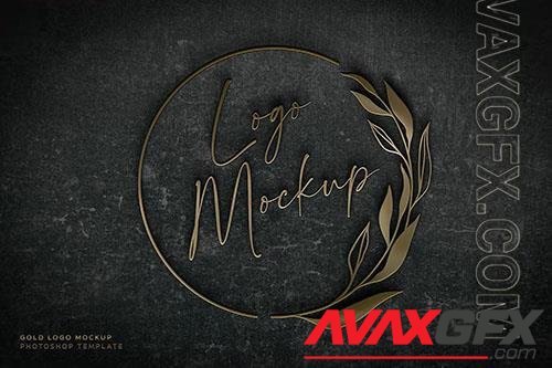 Gold Logo Mockup