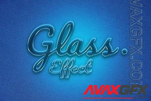 Transparent Glass Effect Logo Mockup PSD