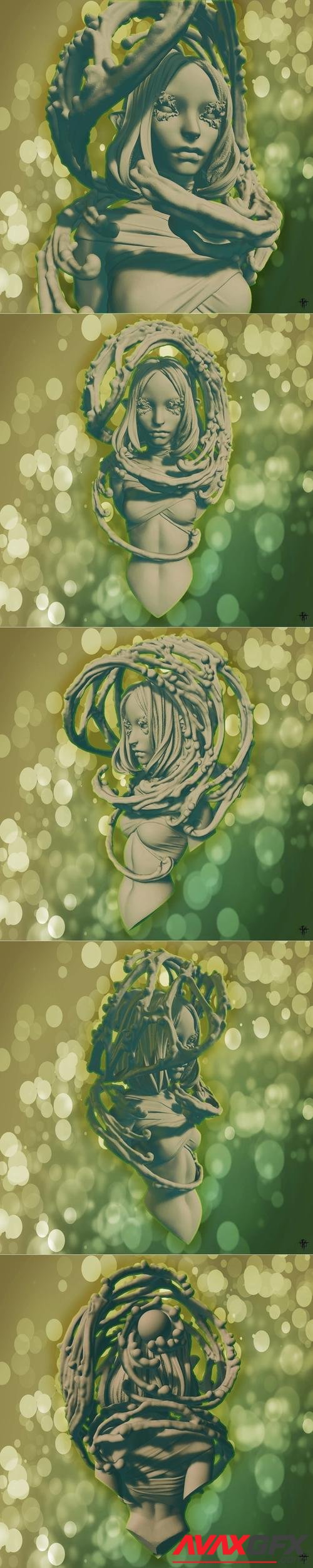 Grower Fae Bust – 3D Print