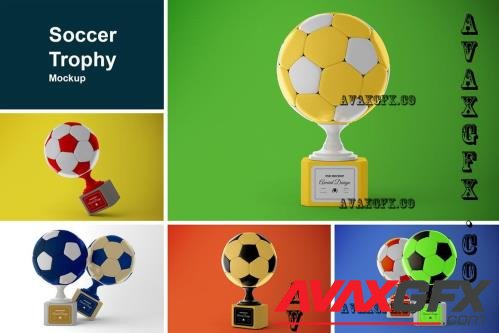 Soccer Trophy Mockup - 7532996