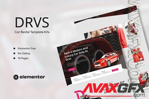 ThemeForest - DRVS – Car Rental Elementor Template Kit/40282839