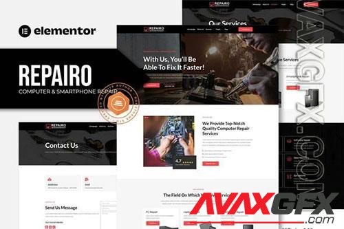 ThemeForest - Repairo - Computer & Smartphone Repair Elementor Template Kit/39744217