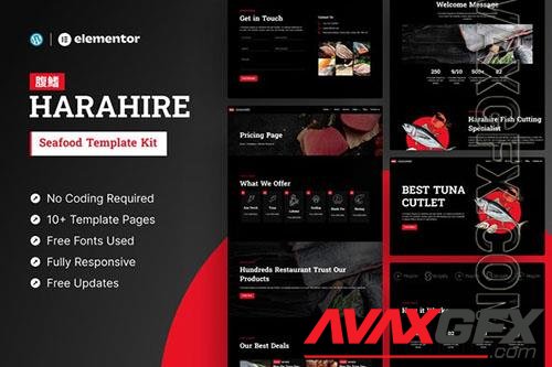 ThemeForest - Harahire - Seafood Elementor Pro Template Kit/39716681