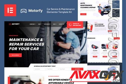 ThemeForest - Motorfy - Car Service & Maintenance Elementor Template Kit/39740958