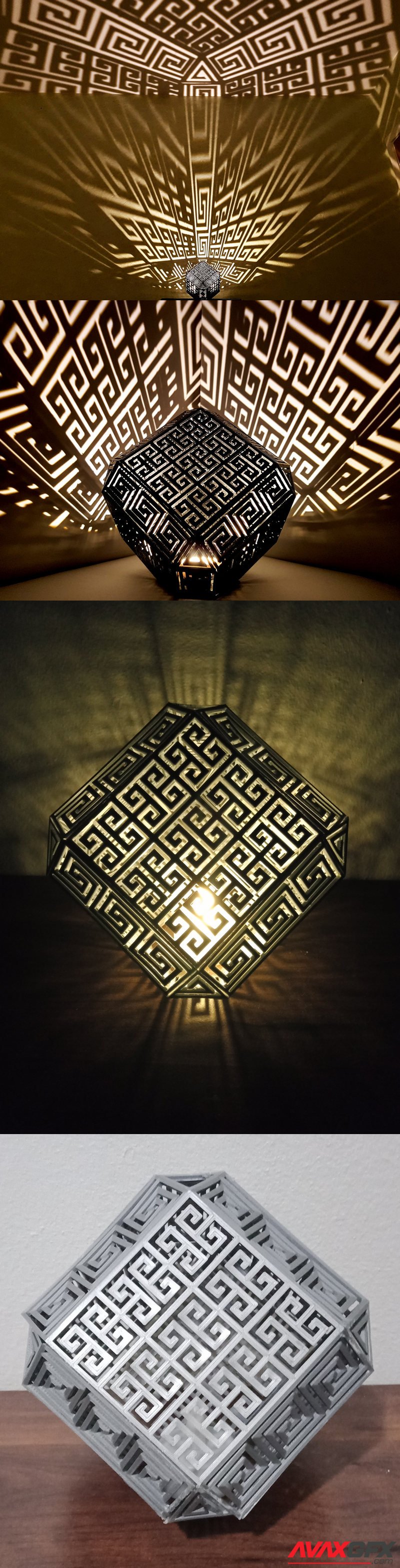 Greek Meander Lamp - 3D Print Model