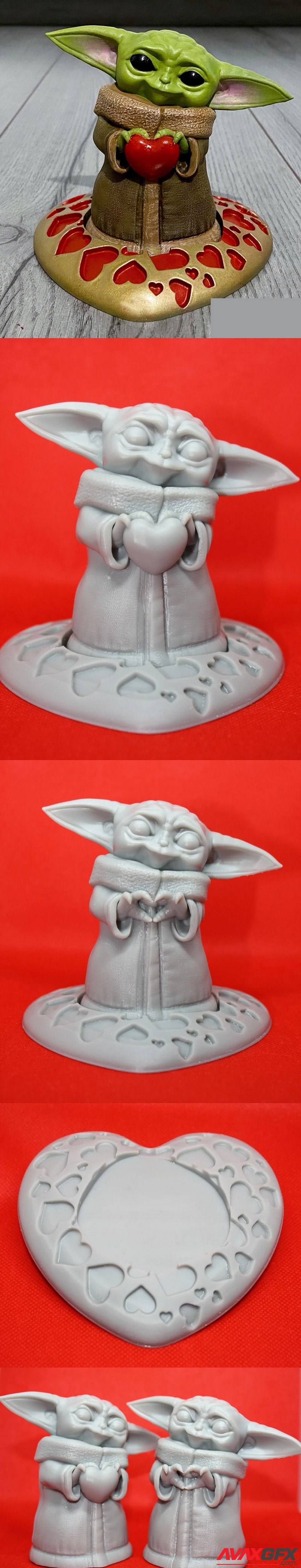 Grogu Valentine - 3D Print Model