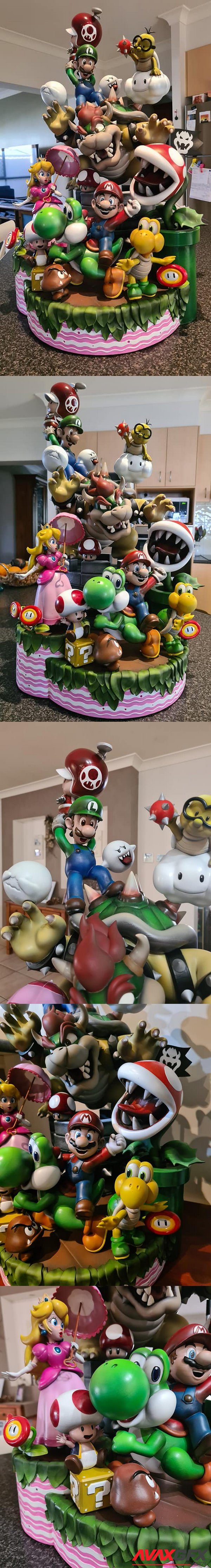 Mario All Characters Diorama - 3D Print Model