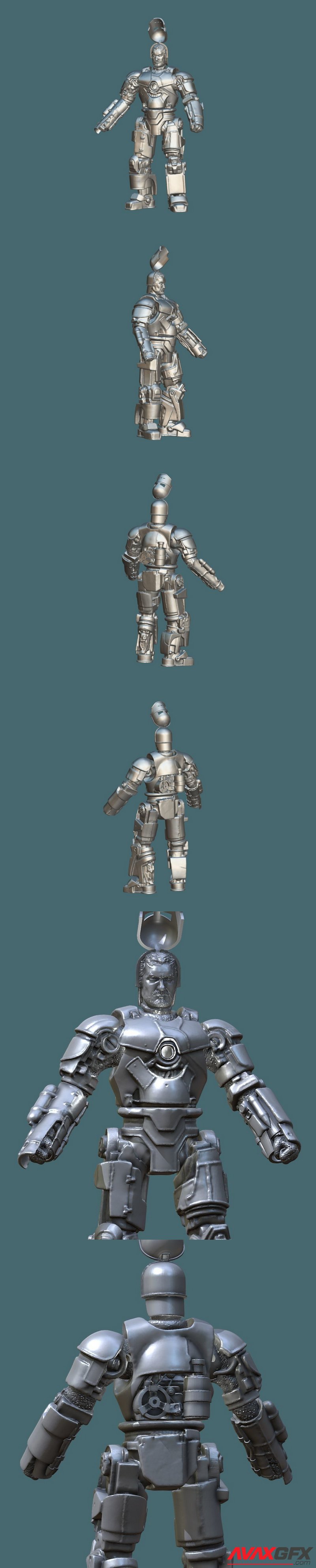 Iron-Man Mark I Articulated - 3D Print Model