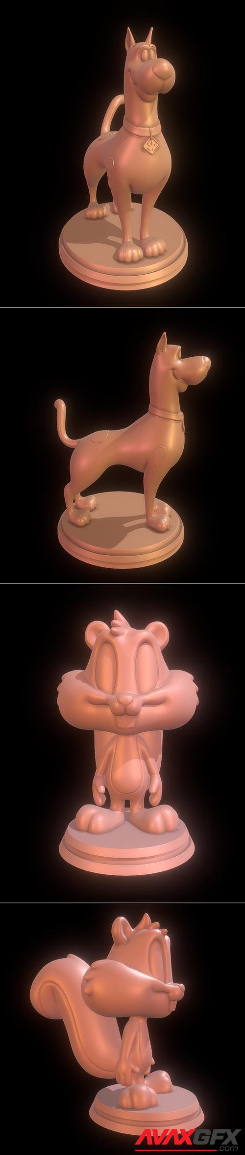 Scooby-Doo and Skippy Squirrel - Animaniacs – 3D Print