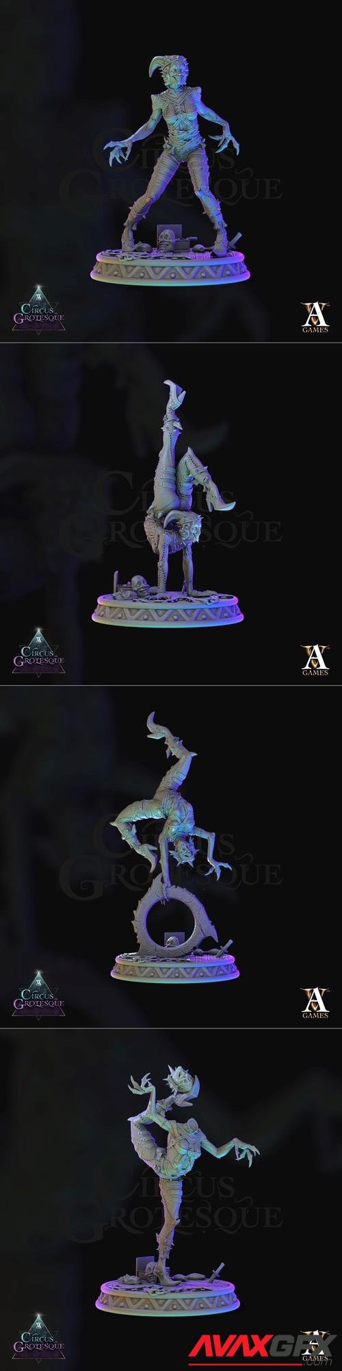 Archvillain Games - Circus Grotesque Acrobats – 3D Print