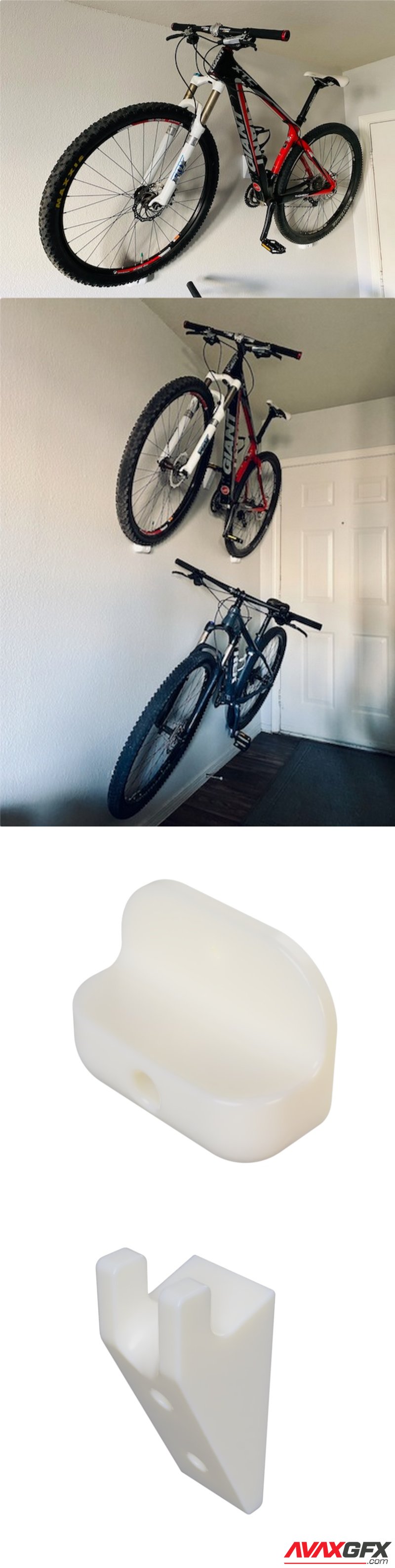 Mountain Bike Wall Mount - 3D Print Model