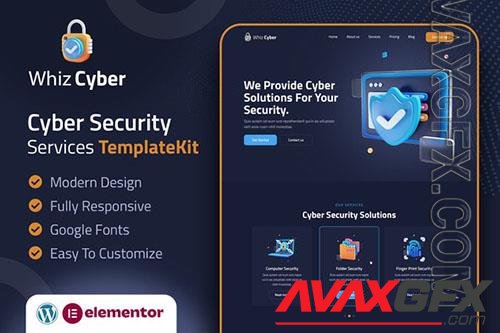 ThemeForest - WhizCyber - Cyber Security Elementor Template Kit/40505715