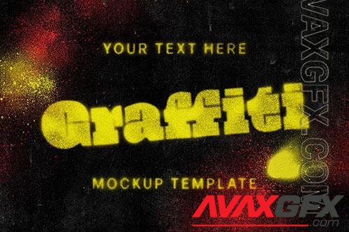 Graffiti Text Mockup Template