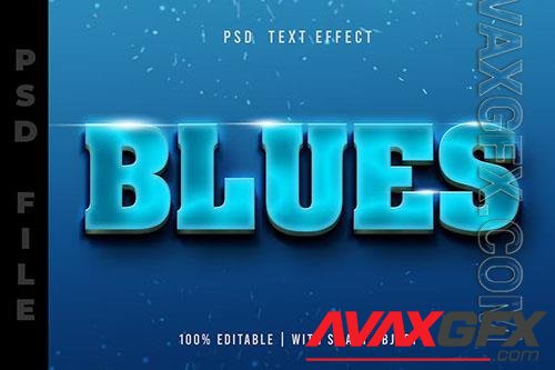 Luminous Blue PSD Text Effect