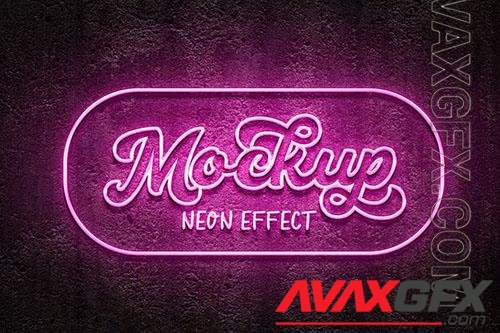 YDM Logo Mockup Neon Effect