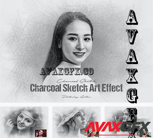 Charcoal Sketch Art Effect - SUE29TH